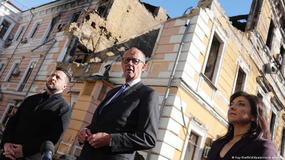 Rusya Merz'in sürpriz Kiev ziyaretinde köprü bombaladı