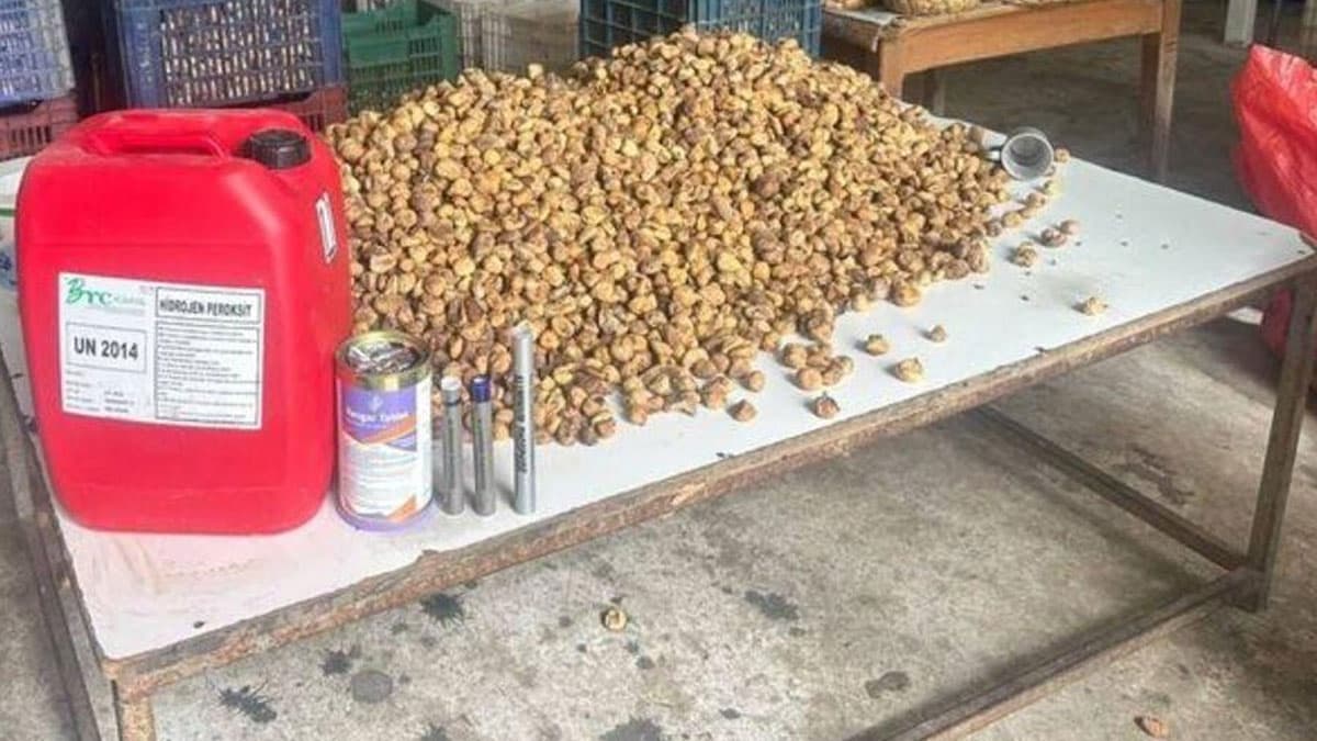 İzmir’de akılalmaz gıda skandalı: 3 ton inciri kimyasalla beyazlatmışlar