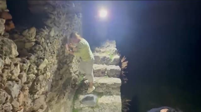 Alanya Kalesi'nde mahsur kalan 3 Rus kurtarıldı