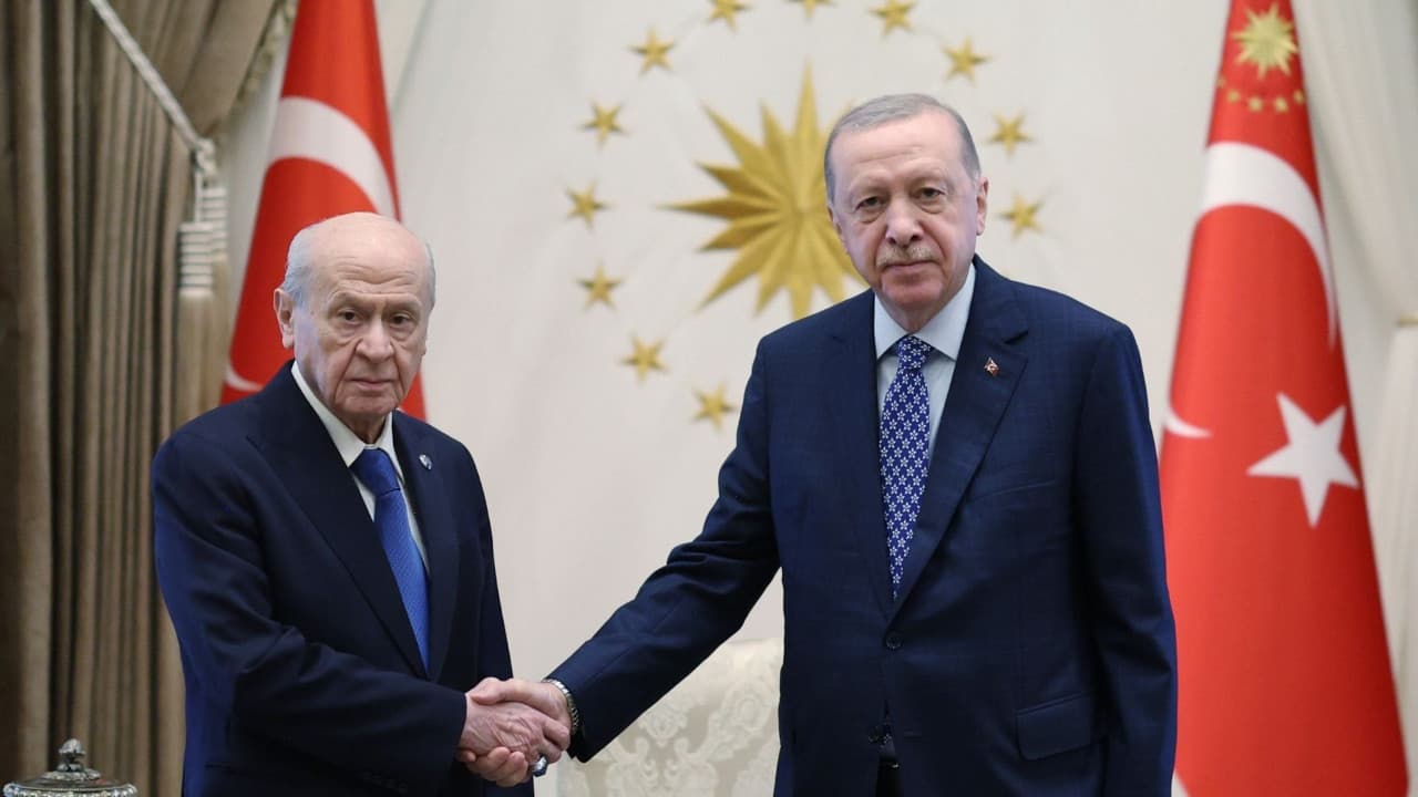 Cumhurbaşkanı Erdoğan, MHP lideri Bahçeli’yi kabul etti
